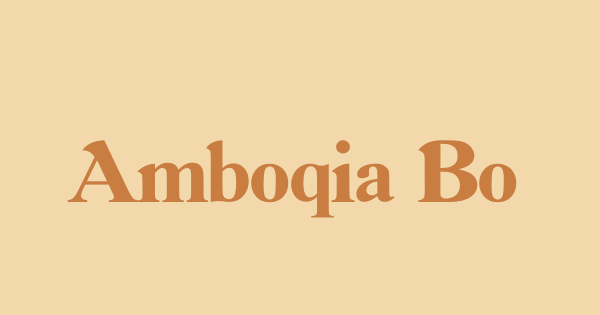 Amboqia Boriango font thumbnail